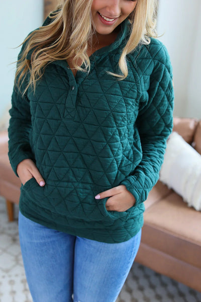 Quilted Snap Pullovers