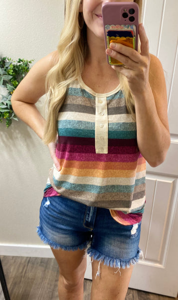 Multi Color Button Tank