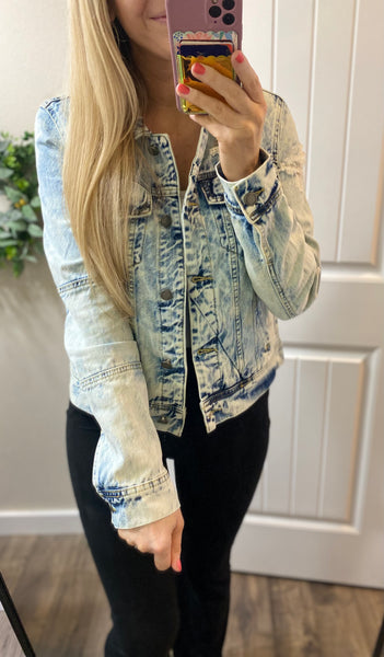 Vervet Distressed Denim Jacket