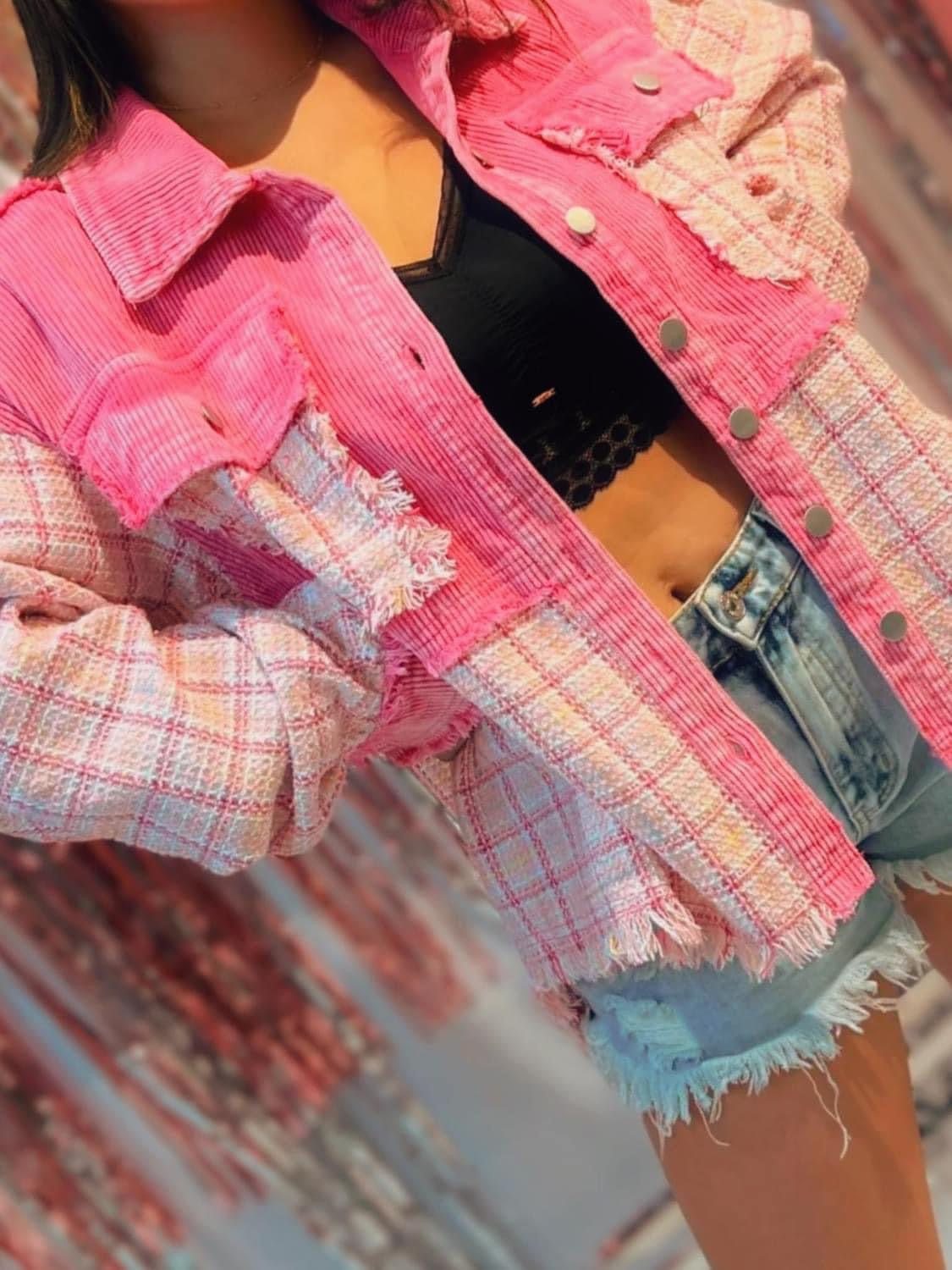 Pink Plaid Shacket