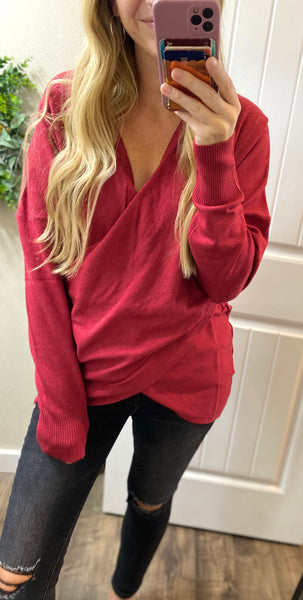 Cross Front Sweater