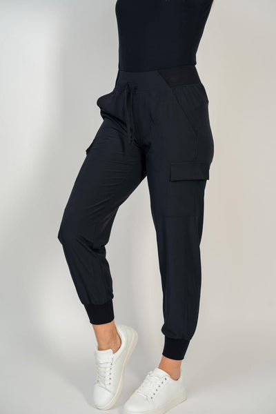 Black Cargo Joggers