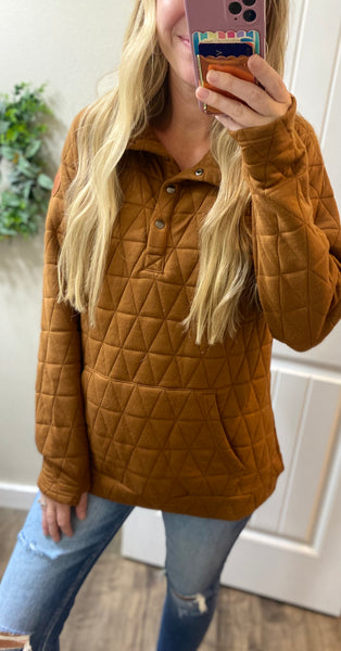 Quilted Snap Pullovers