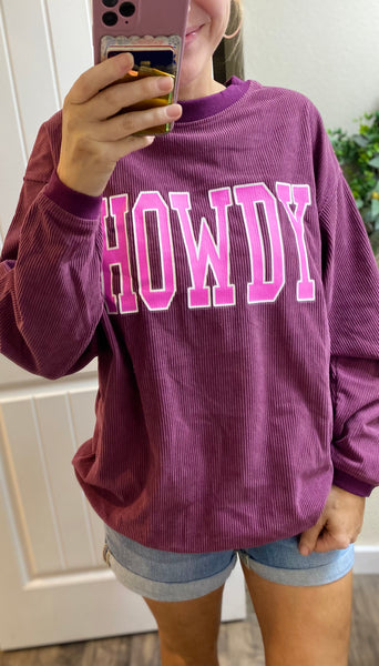 Howdy Corded Sweater