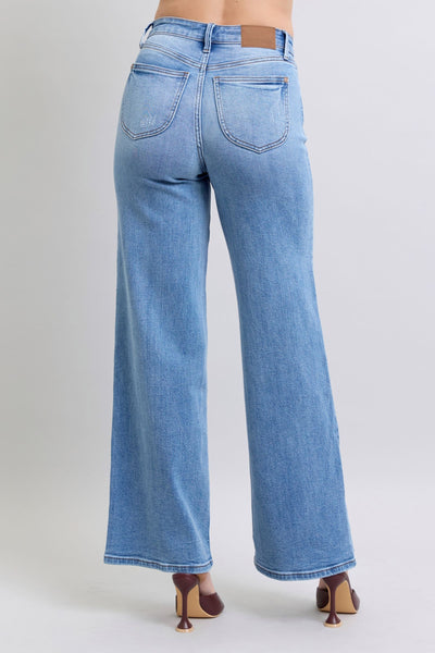 Judy Blue Wide Leg Non-Distress Jeans