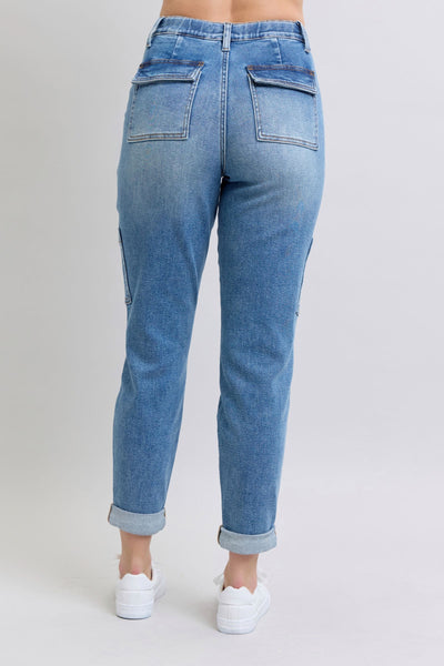 Judy Blue Cuffed Cargo Denim Jogger