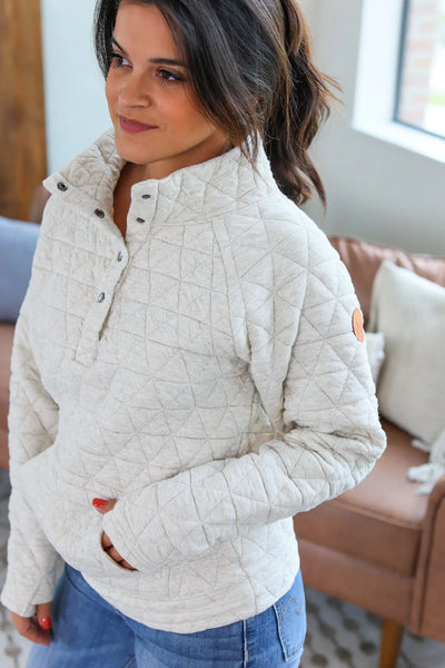 Quilted Snap Pullovers