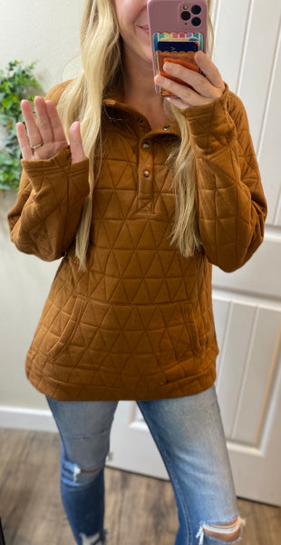 Quilted Snap Pullovers