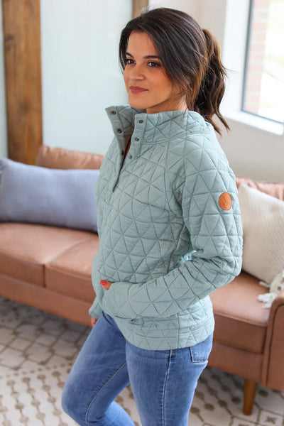 Quilted Snap Pullovers