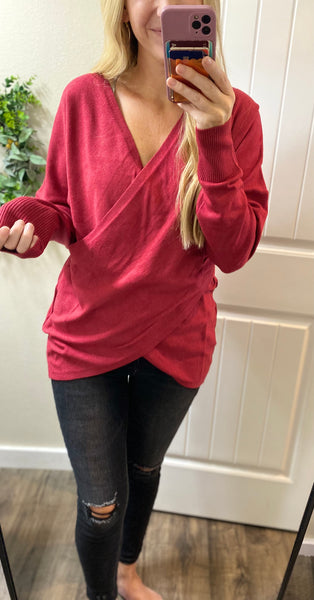 Cross Front Sweater