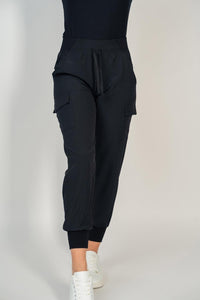 Black Cargo Joggers