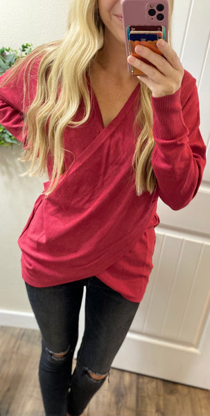 Cross Front Sweater