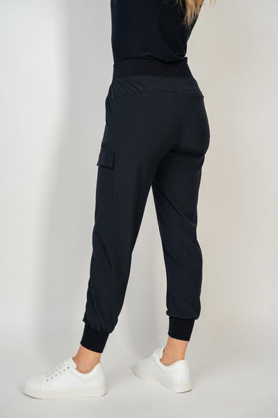 Black Cargo Joggers