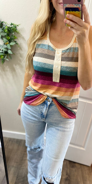 Multi Color Button Tank