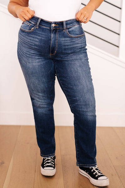 Judy Blue Thermal Straight Denim