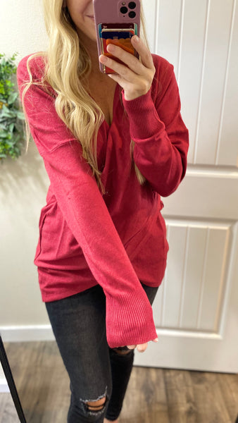 Cross Front Sweater