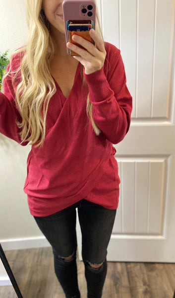 Cross Front Sweater