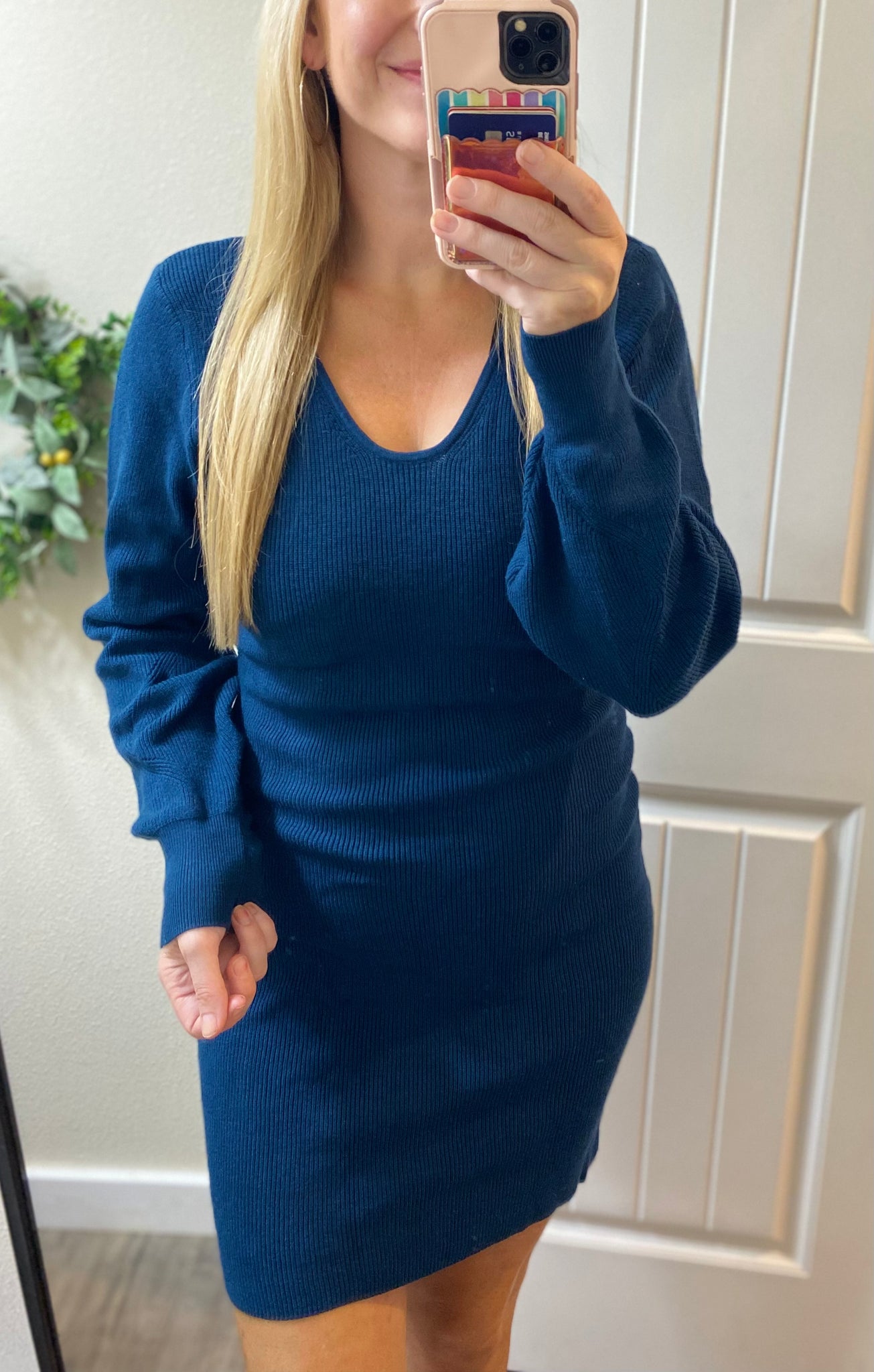 Sale! Dark Teal Sweater Dress