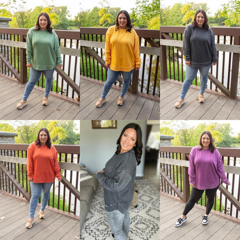 Fall Vintage Fleece Pullovers