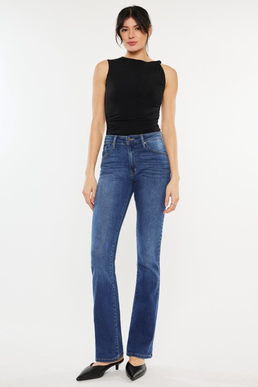 Kancan Non-Distressed Bootcut Denim