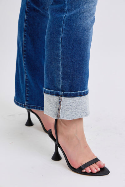 Judy Blue Mid-Rise Bootcut Jeans with Thermal Lining