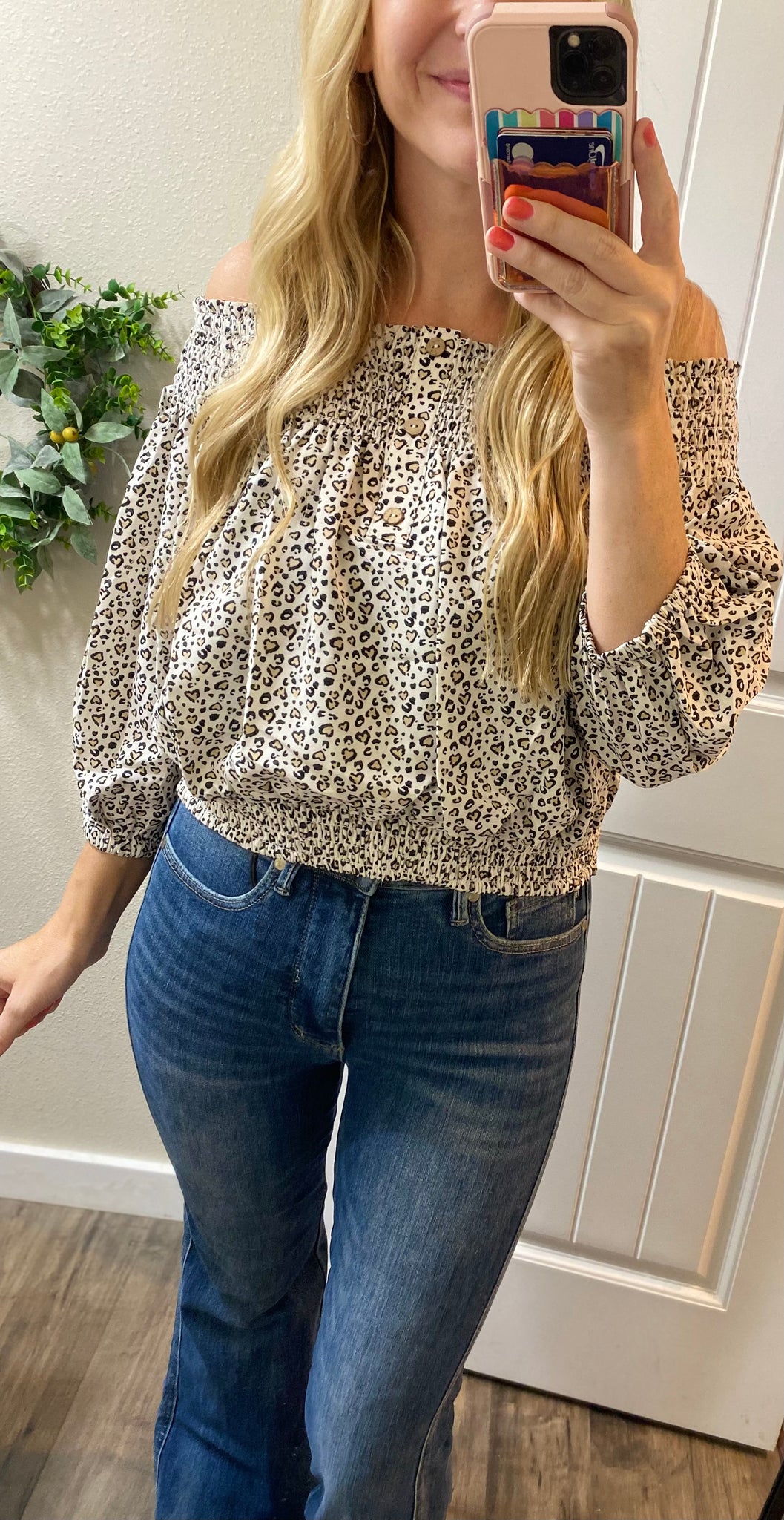 Animal Off Shoulder Top