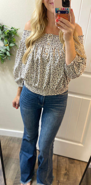 Animal Off Shoulder Top