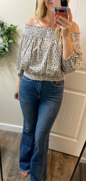 Animal Off Shoulder Top