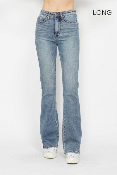 Judy Blue Non-Distress Bootcut Denim- Short Inseam