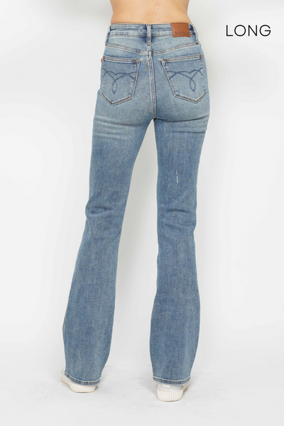 Judy Blue Non-Distress Bootcut Denim- Short Inseam