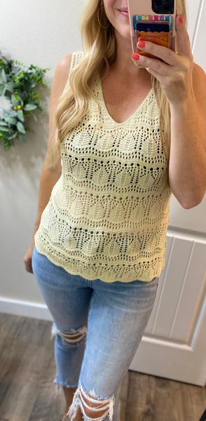 Open Knit Tank