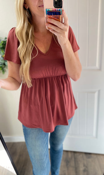 Ruffle Babydoll Tops