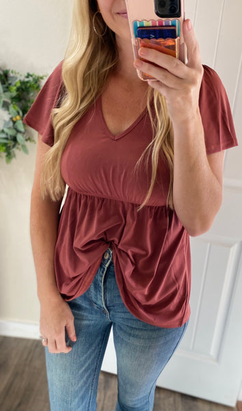 Ruffle Babydoll Tops