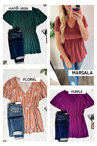 Ruffle Babydoll Tops