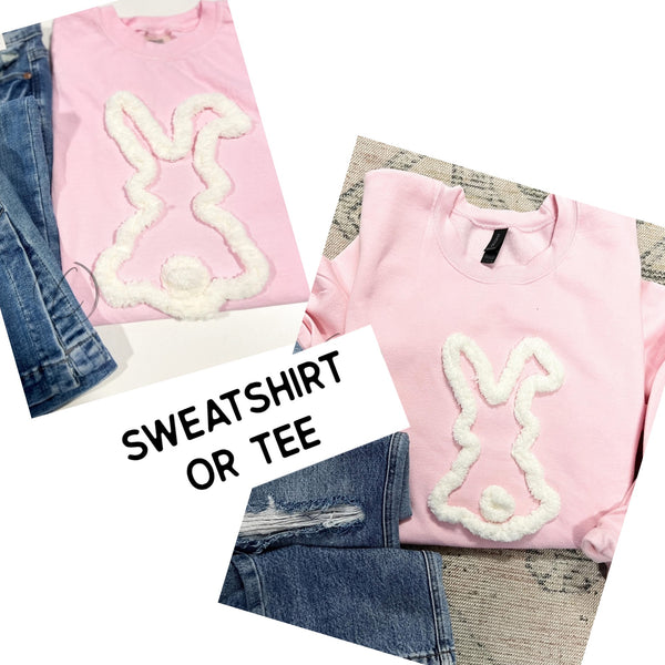 Bunny Chenille Sweatshirt or Tee