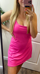 Pink Tennis Dress with Bra