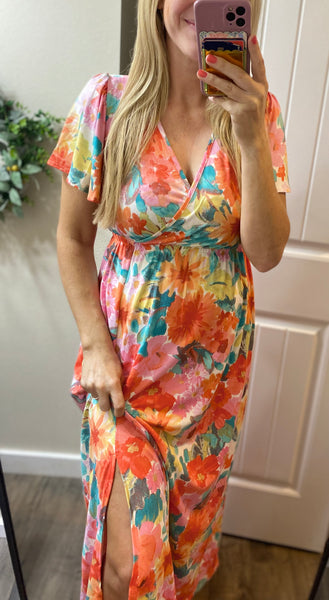 Bright Floral Maxi