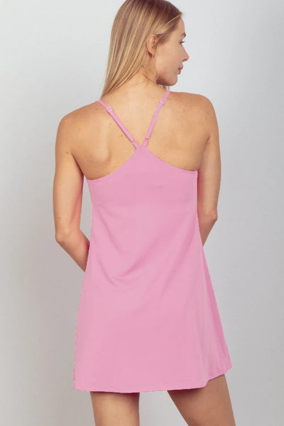 Pink Tennis Dress with Bra