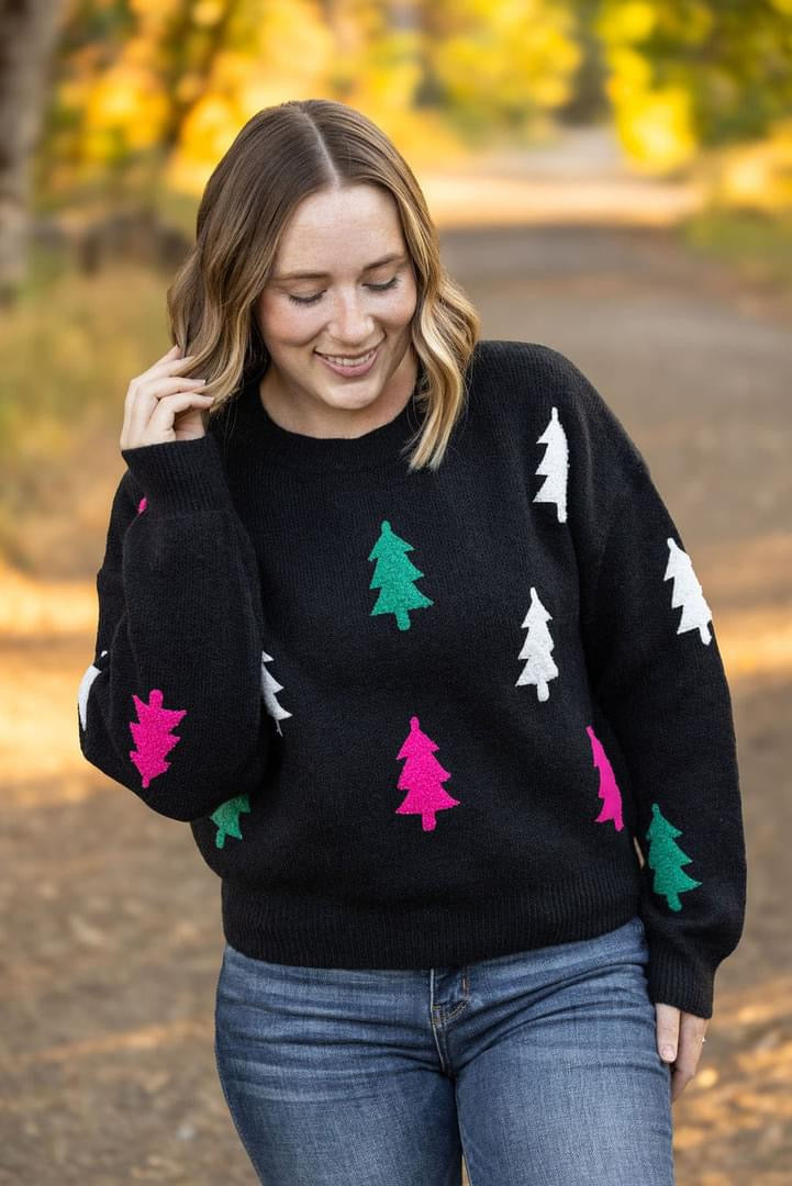 Colorful Festive Tree Sweater