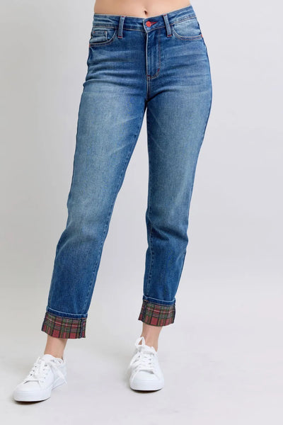 Judy Blue Christmas Straight Denim