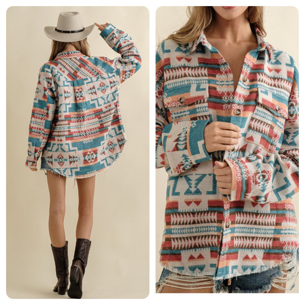 Aztec Western Shacket