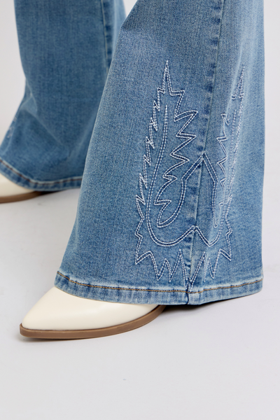 Judy Blue Western Flare Denim