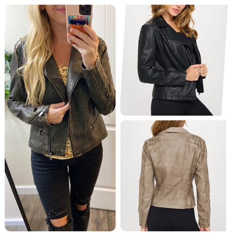 Studded Moto Jacket