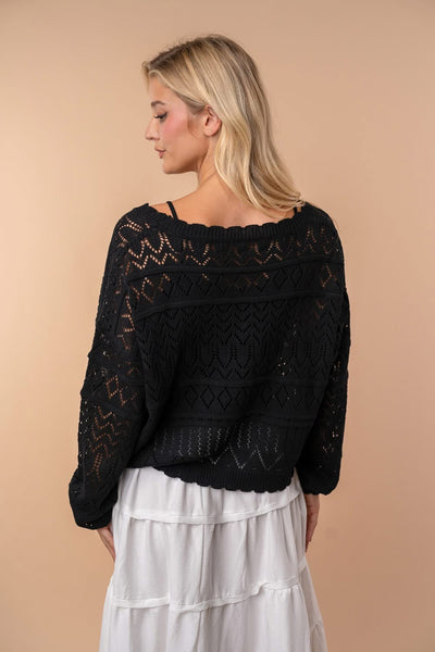 Black Knit Cardigan