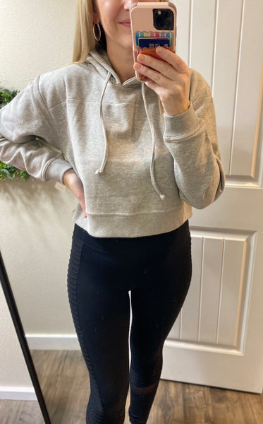 Crop Fleece Hoodie