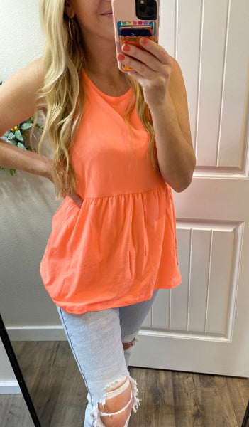 Ruffle Sleeveless Tank