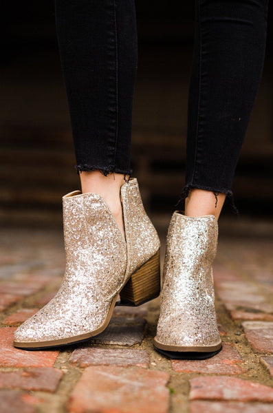 Fiera Booties in Gold