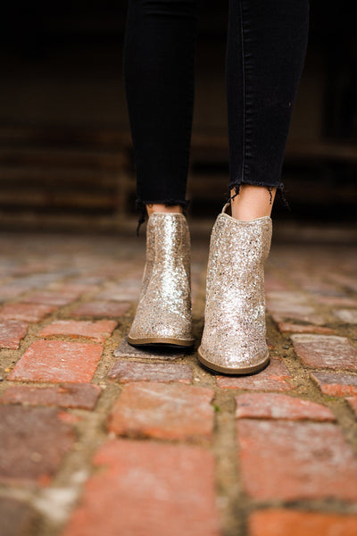 Fiera Booties in Gold