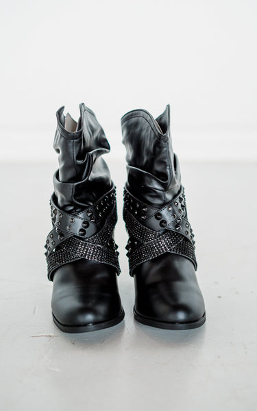 Short Change Booties in Black