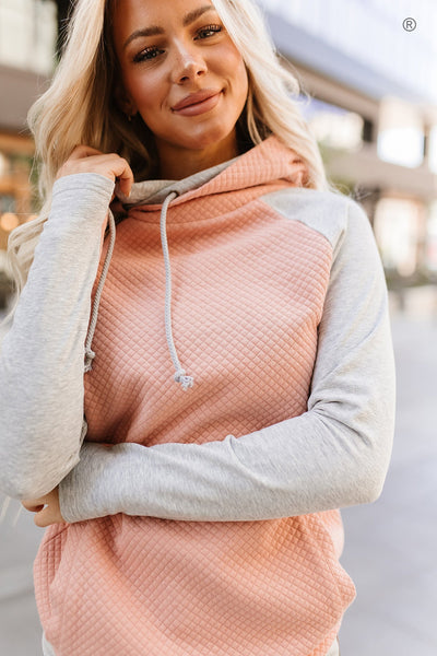 DoubleHood® Sweatshirt - Just Peachy